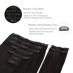 Close-up of Wennalife Clip In Hair Extensions clip