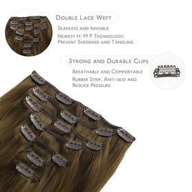 Close-up of Wennalife Clip In Hair Extensions clips