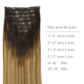 Close-up of Wennalife Clip In Hair Extensions showing texture