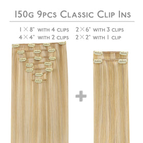 Close-up of Wennalife Clip In Hair Extensions silicon-backed clips
