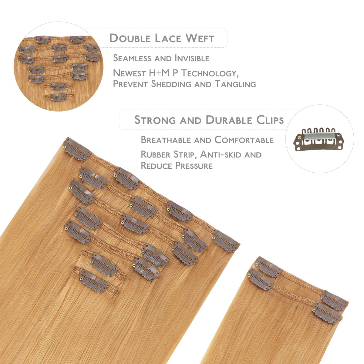 Close-up of Wennalife clip showing silicon-backed clips
