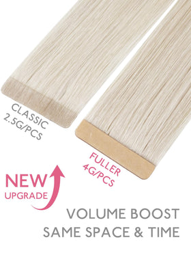 Close-up of Wennalife Tape in Hair Extensions texture