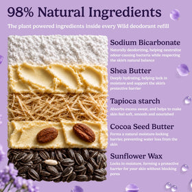 Close-up of Wild Natural Deodorant Coconut & Vanilla scent
