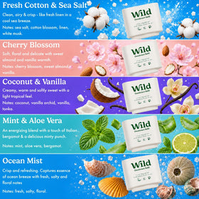 Close-up of Wild Natural Deodorant Mint & Aloe Vera scent