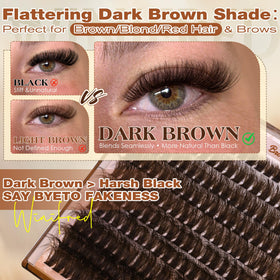 Close-up of Winifred Brown Lash Clusters texture
