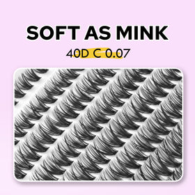 Close-up of WONSIS 0.07mm thickness individual lashes