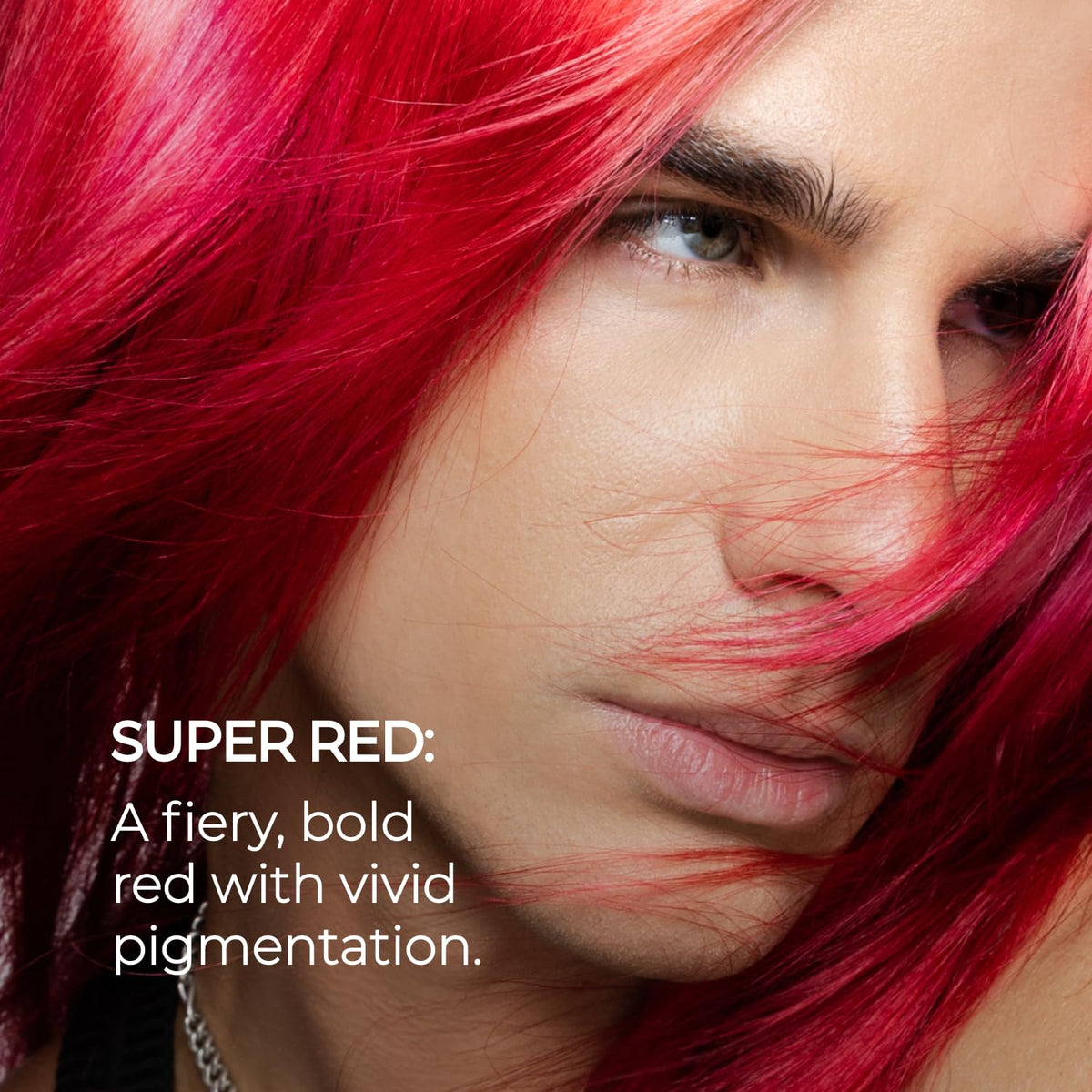 Close-up of XMONDO Color Super Red Mask texture