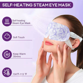 Close-up of XPCARE Steam Eye Mask packaging