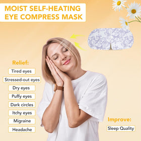 Close-up of XPCARE Steam Eye Mask showing steam release