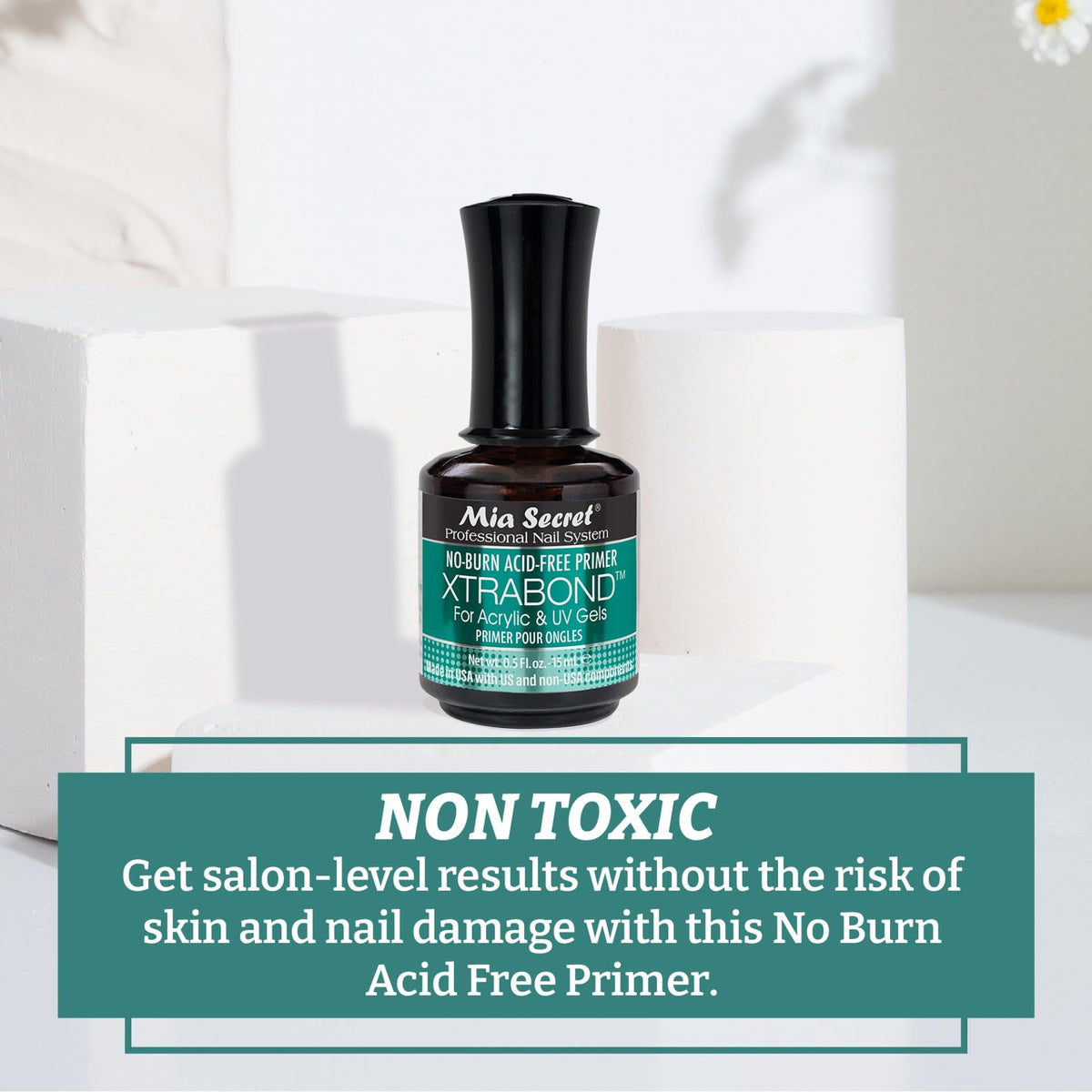 Close-up of XTRABOND Primer application on nails