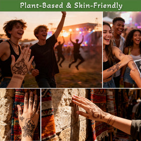 Close-up of XWGLFT tattoo stencils with various designs