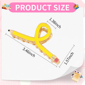 Close-up of YARIEW Pencil Hair Claw Clip showing non-slip design