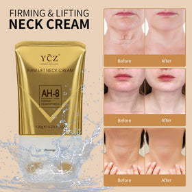 Close-up of Ycz Neck Cream with built-in roller for massage