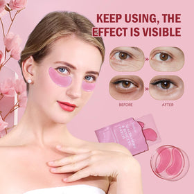 Close-up of Yeokoe Under Eye Patches with rose extract