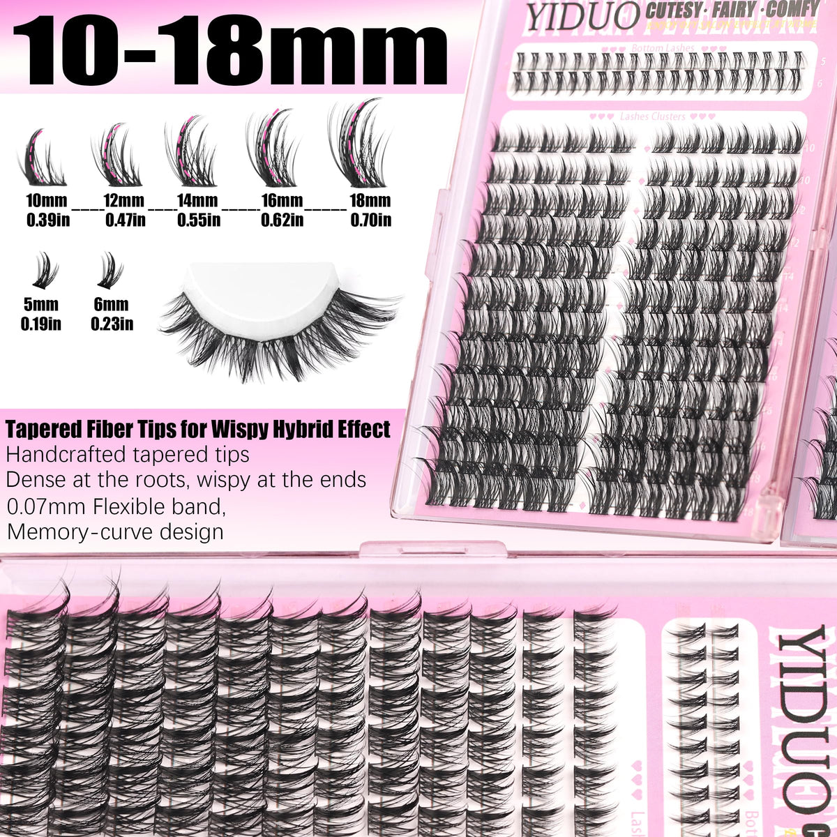 Close-up of YIDUO Cat Eye Manga Lashes