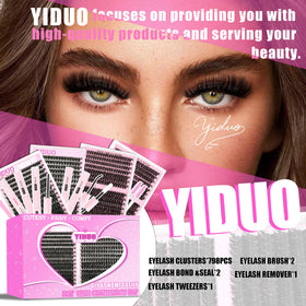 Close-up of YIDUO lash bond and seal included in the kit