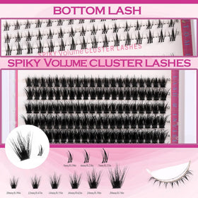 Close-up of YIDUO lash clusters in various styles