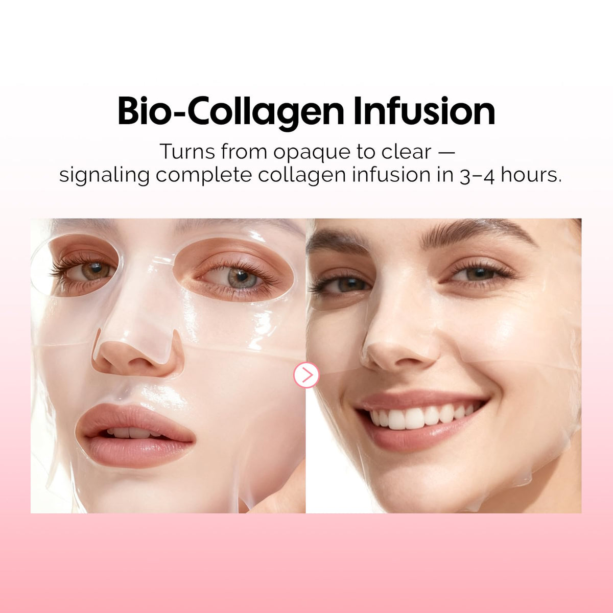Close-up of ZealSea Bio Collagen Hydrogel Face Mask jelly texture