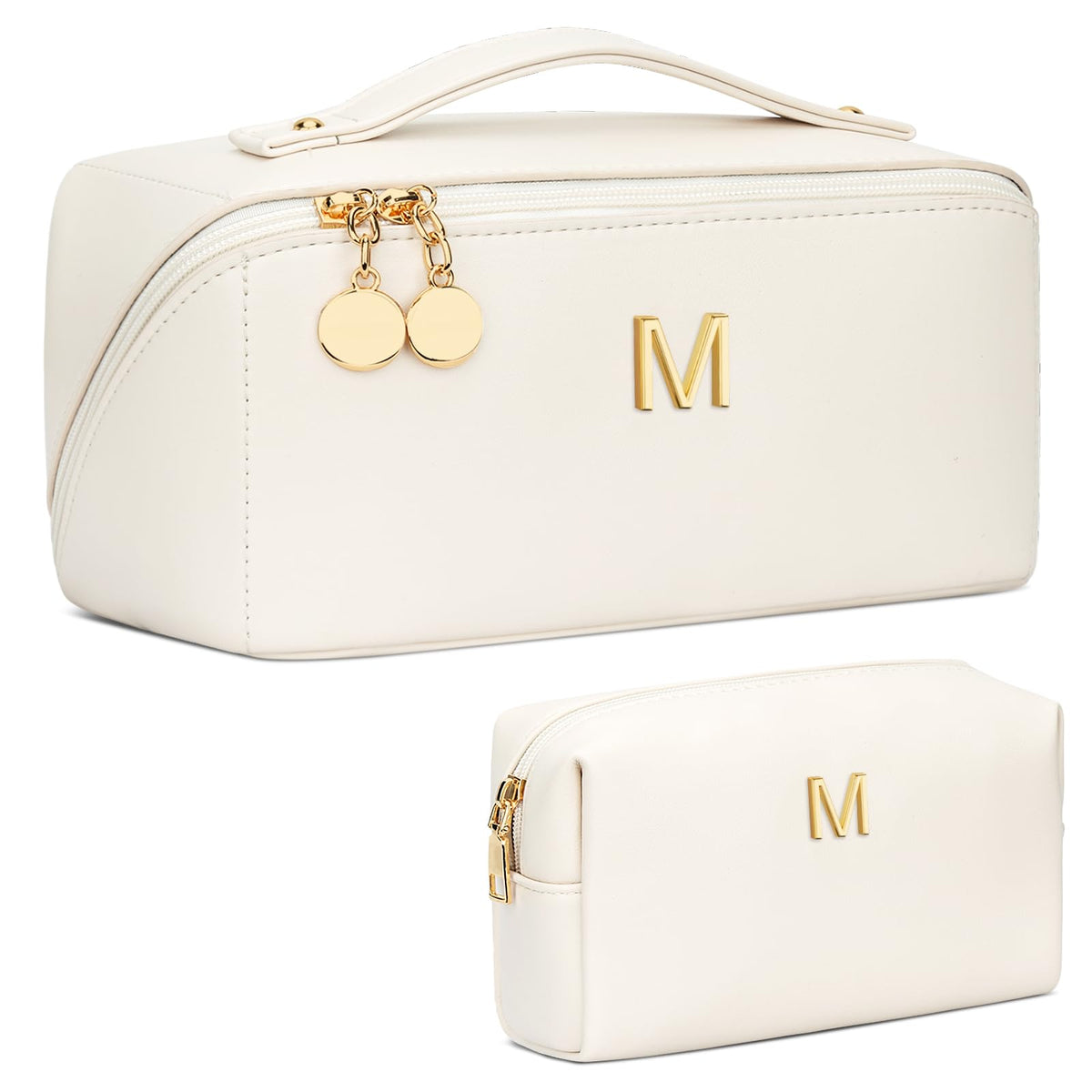 CLOUDWINGS Initial Makeup Bag personalized with unique initial