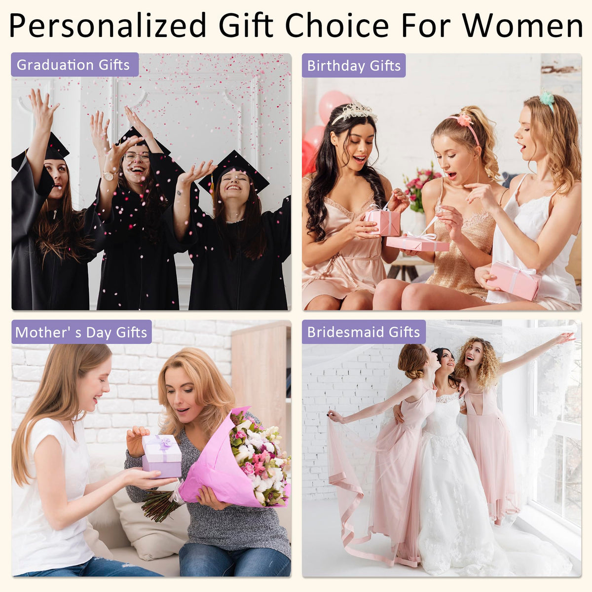 CLOUDWINGS Initial Makeup Bag with open compartments