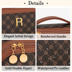CLOUDWINGS makeup bag featuring gold-toned hardware and smooth zippers