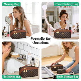 CLOUDWINGS makeup bag personalized with initial detail
