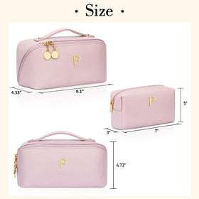 CLOUDWINGS makeup bag with gold-toned hardware