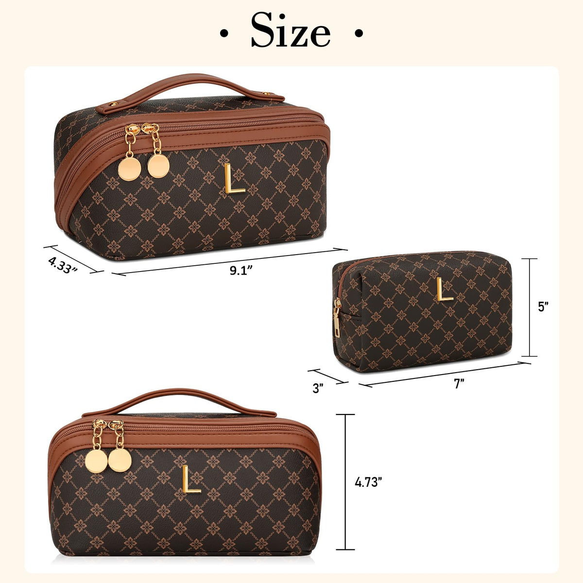 CLOUDWINGS small toiletry bag included with mesh pockets