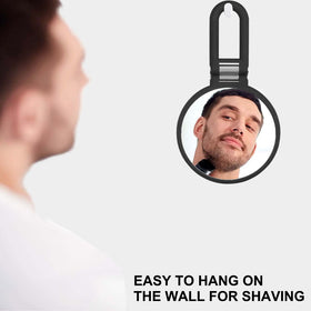 CLSEVXY Double-Sided Handheld Mirror with a close-up of the handle