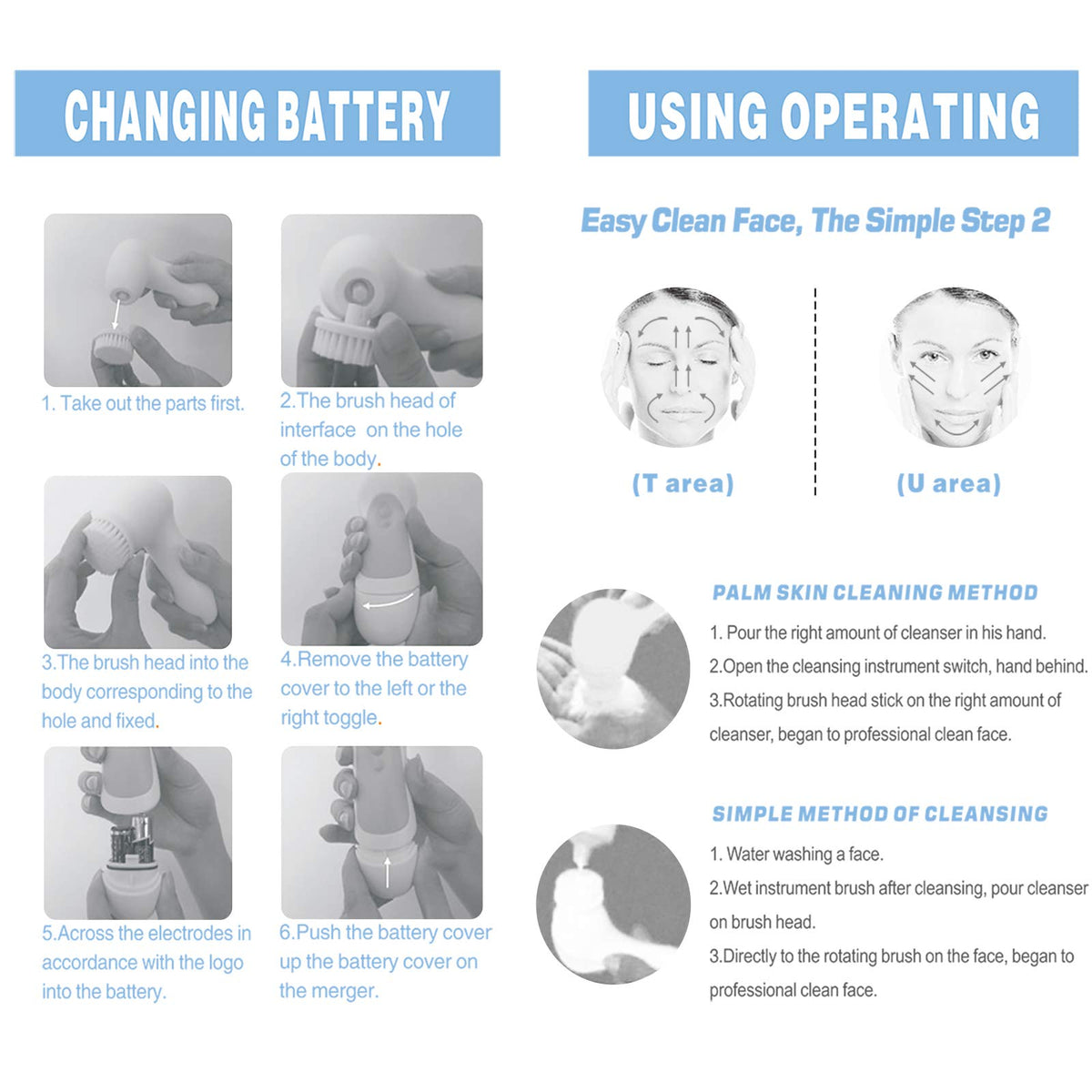 CLSEVXY Facial Cleansing Brush packaging front view