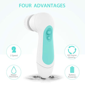 CLSEVXY Facial Cleansing Brush with bristle brush head close-up