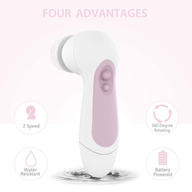 CLSEVXY facial cleansing brush with makeup remover sponge