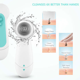 CLSEVXY Facial Cleansing Brush with rolling massage head