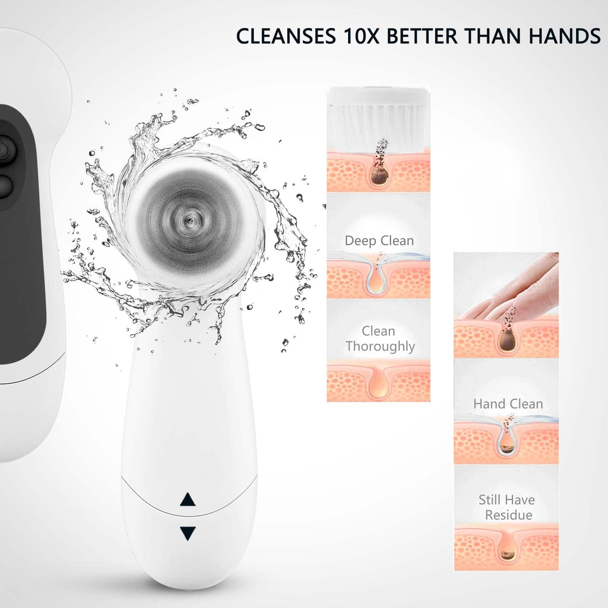 CLSEVXY rolling massage brush head for soothing skin