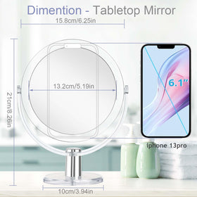 CLSEVXY Vanity Makeup Mirror with acrylic frame and glossy finish