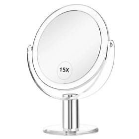 CLSEVXY Vanity Mirror front view with 1X and 15X sides