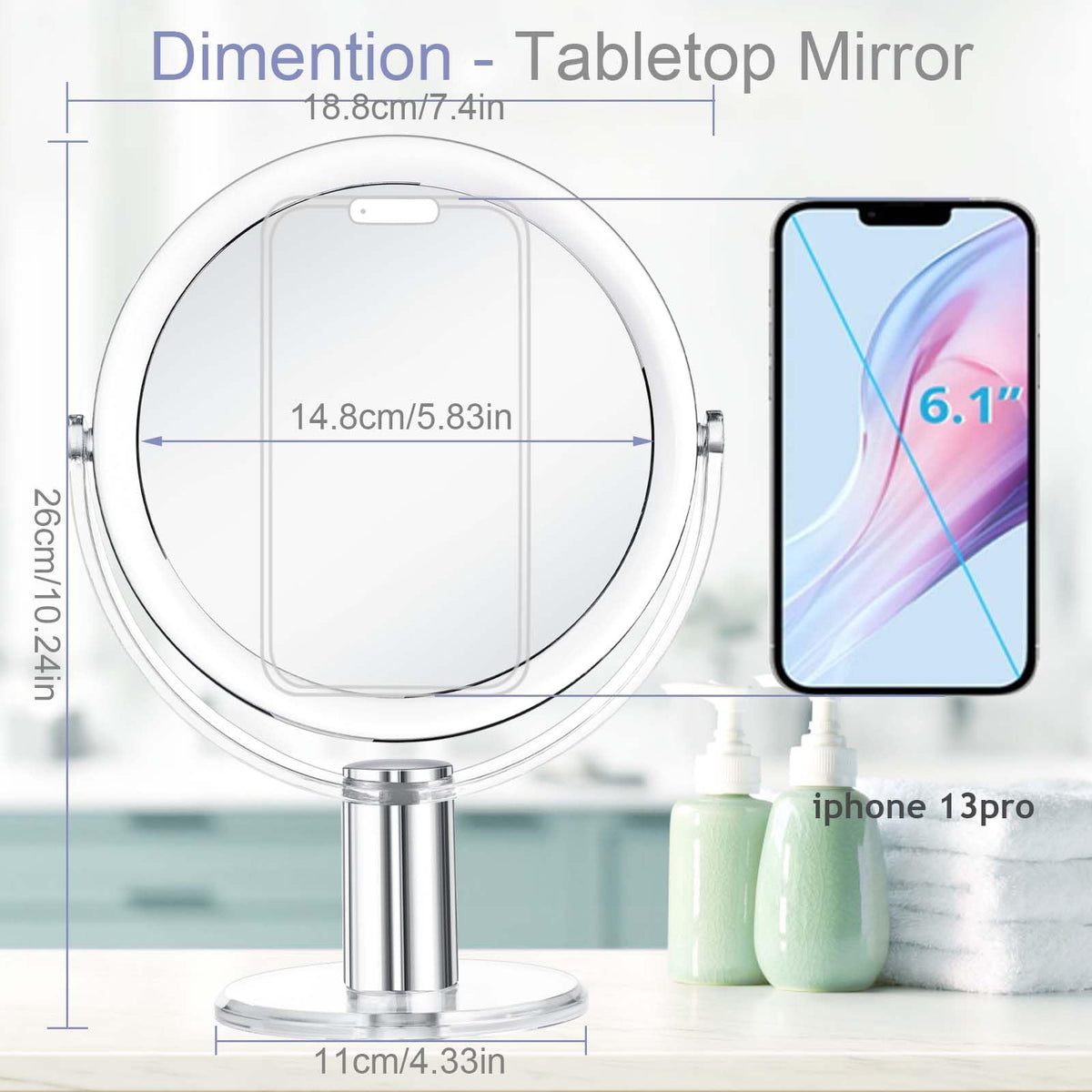 CLSEVXY Vanity Mirror in a beauty setting