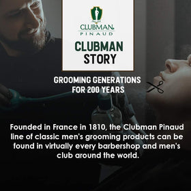 Clubman Finest Talc Powder 9 oz with ingredients