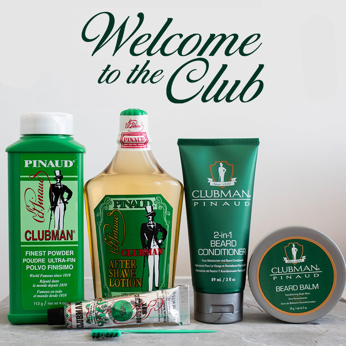 Clubman Pinaud After Shave Lotion packaging details