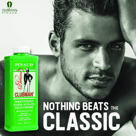Clubman Pinaud Finest Powder Classic White 9 Oz back view
