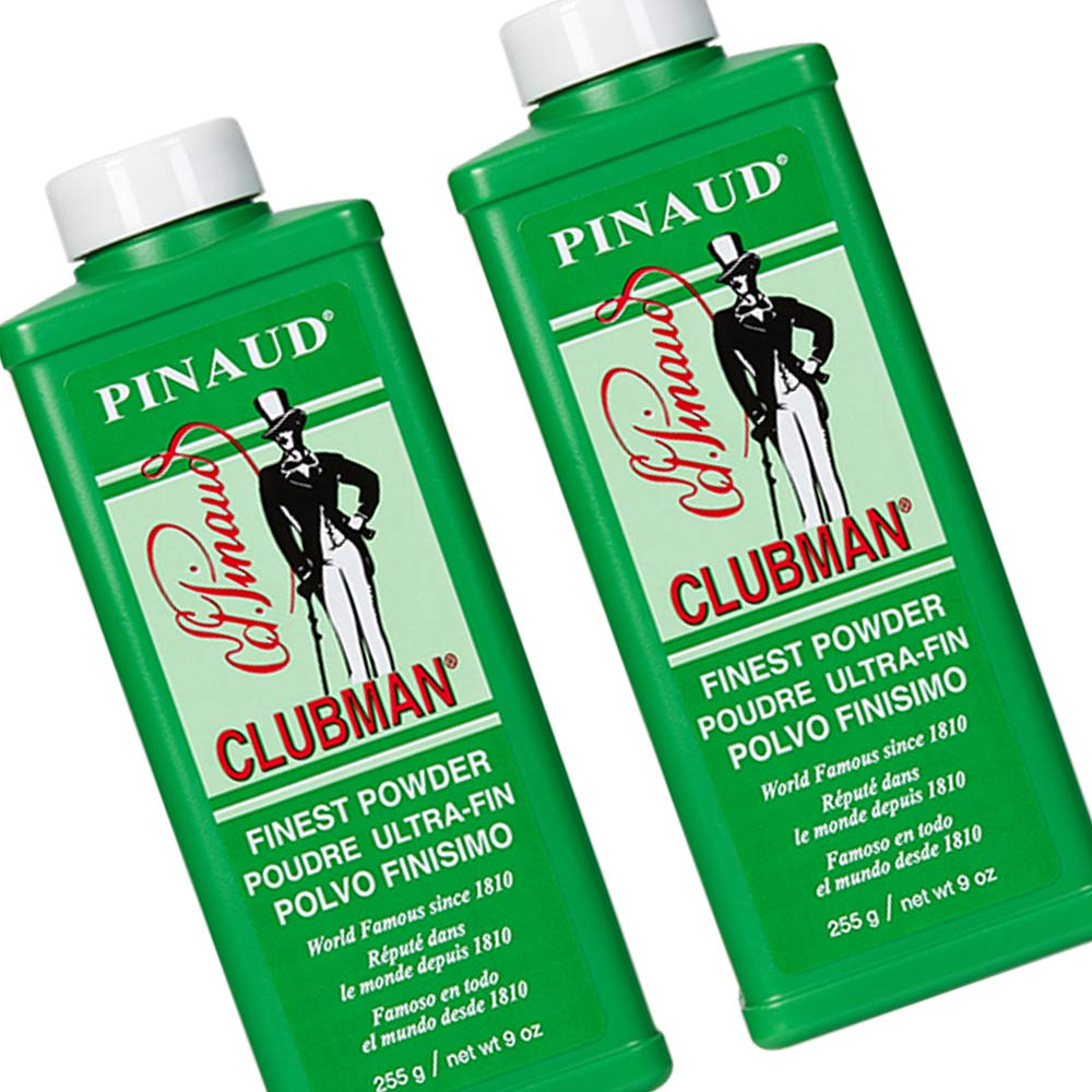 Clubman Pinaud Finest Powder Classic White 9 Oz front view