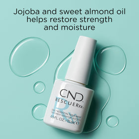 CND RescueRXx Daily Keratin Nail application on nails