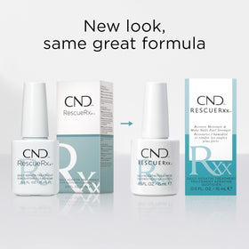 CND RescueRXx Daily Keratin Nail with jojoba oil ingredients