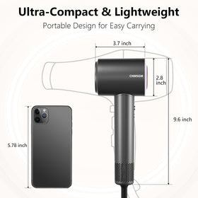 CNMSGM hair dryer packaging with product details