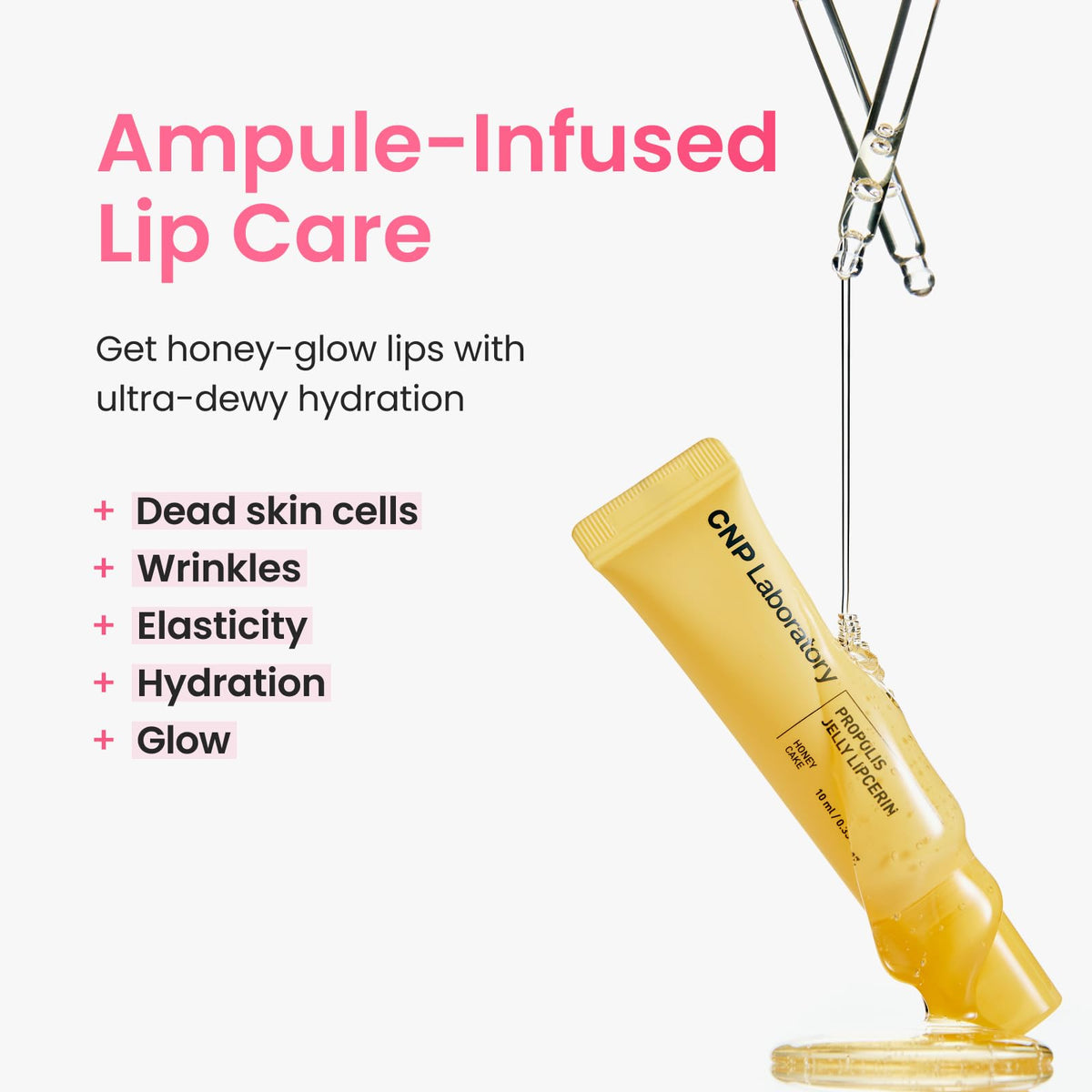 CNP Propolis Jelly Tinted Lipcerin Cherry Pie with other makeup products