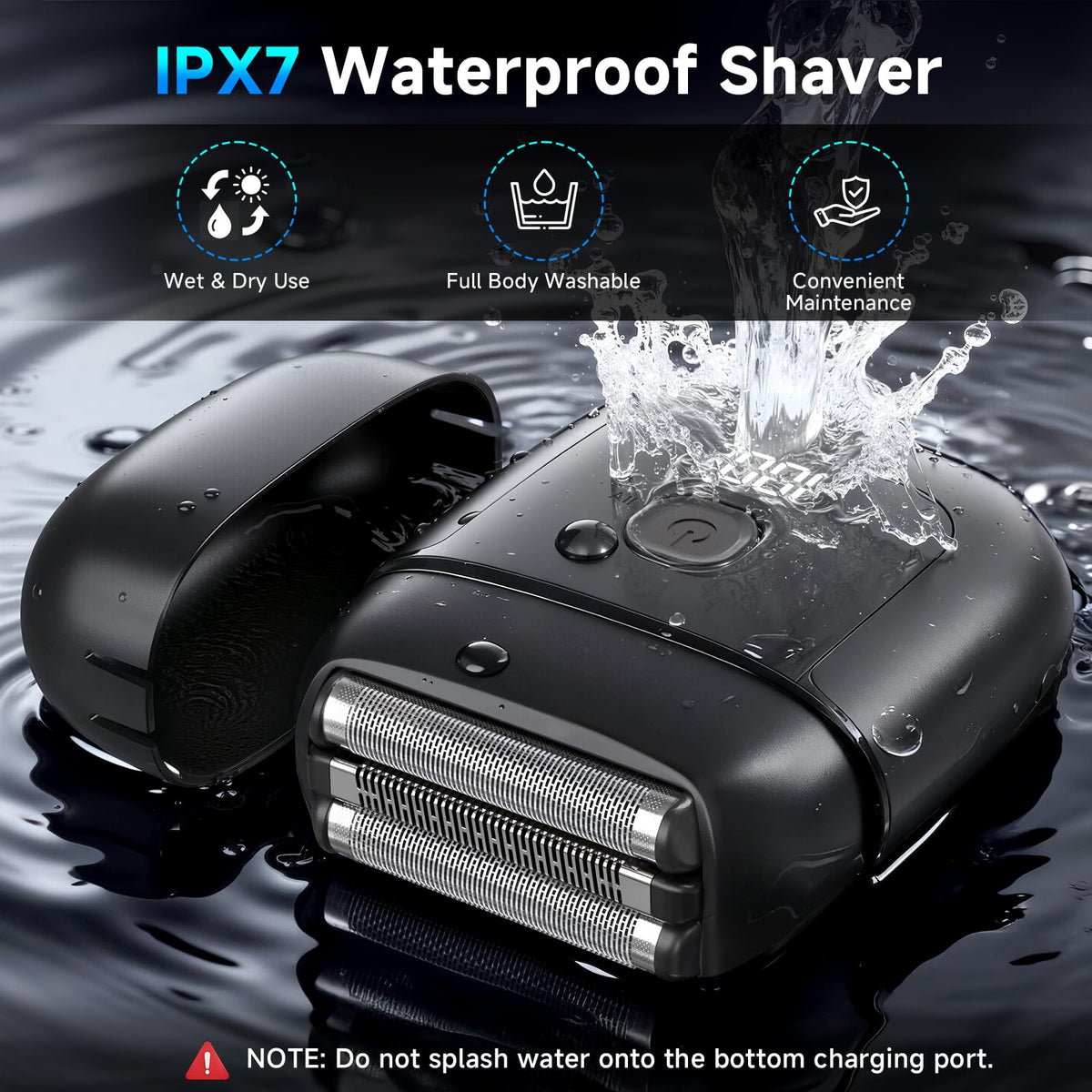 Cnunkn Electric Foil Shaver in shower setting