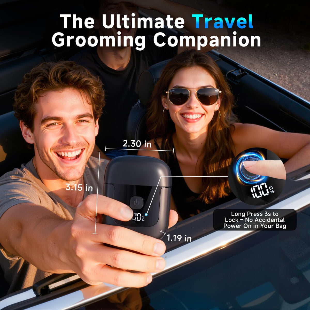 Cnunkn Electric Foil Shaver with magnetic dustproof cap