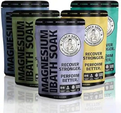 Coach Soak Magnesium Bath Soak 15 lb mixed scent bundle front view