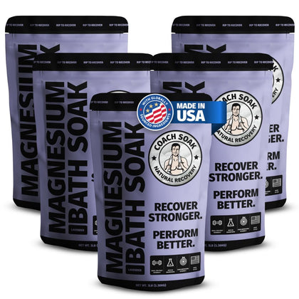 Coach Soak Magnesium Bath Soak 15 lb packaging front view