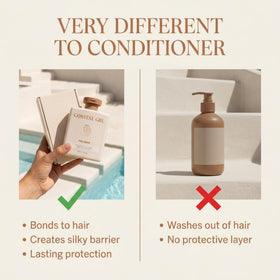 coastal grl PRE-SWIM Leave-In Conditioner with beach background